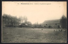 CPA Sommereux /Oise, Intérieur d´exploitation agricole 