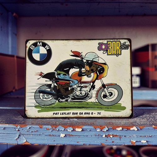 Plaque métal joe bar team - plaque,