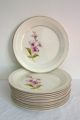 Assiettes plates gien - 12,