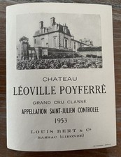 Étiquette Château Léoville