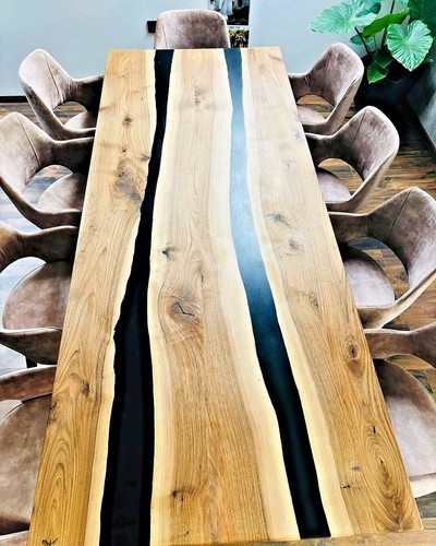 Table bois époxy - en,