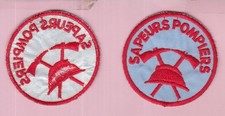SAPEURS POMPIERS insigne tissu
