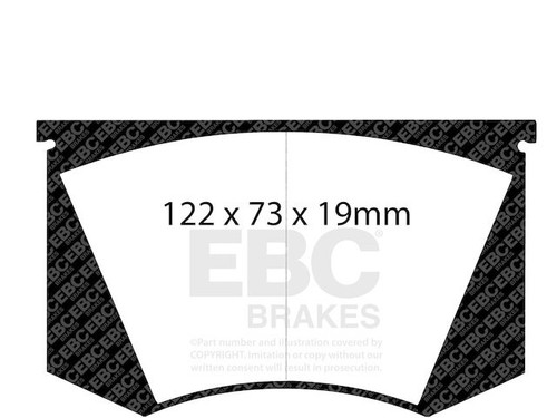 Front brake pad set for - front,