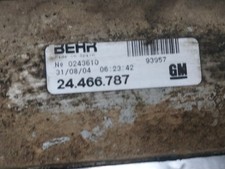 24466787 echangeur air pour OPEL CORSA C COSMO 2003 447226