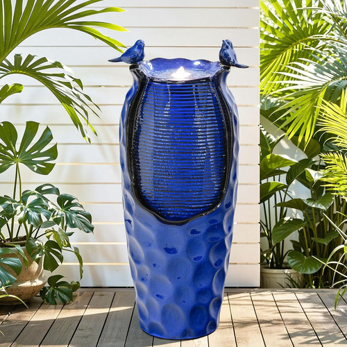 33" H Ceramic Jar Outdoor