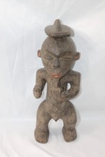 Wooden African Statuette: Teke