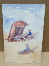 LE CROTOY (Somme) aquarelle