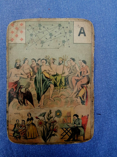 Ancienne carte tarot - ancienne, de