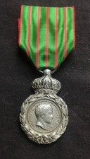 RARE MÉDAILLE DE SAINTE HÉLÈNE ARGENTÉE, SANS CROIX, NAPOLÉON EMPIRE FRANÇAIS 