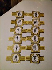 SERIE DE 12 BAGUES A CIGARES TINTIN LA FINCA TROPICAL KUIFJE COLLECTIE (AL175)