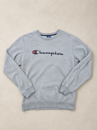 Sweat champion homme gris - sweat,