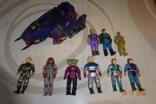 Figurine Et Véhicule M.A.S.K Piranha Sly Rax Moto MASK Kenner + 9 figurines