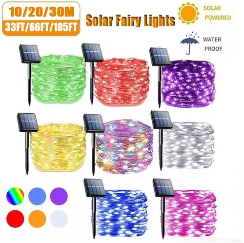 Solar string lights - string, led