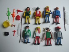 Lot Play-big genre PLAYMOBIL VINTAGE ancien indiens cow-boys BE