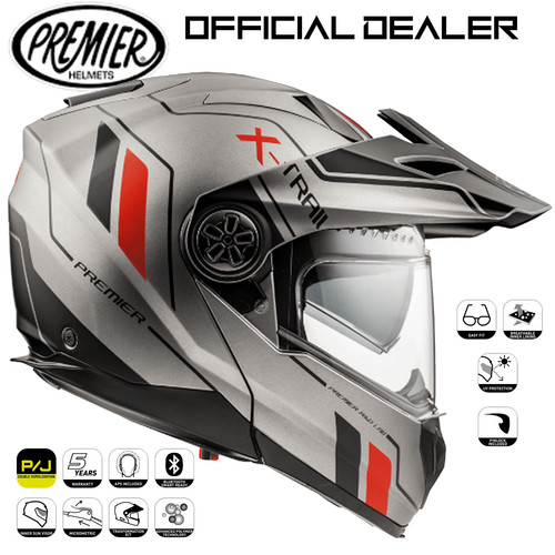 Casque moto intégrale gris - moto,