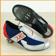CHAUSSURES DE VÉLO DE ROUTE NEUVES DUEGI VINTAGE 41 US 7,5 ASPECT CUIR SPD REP