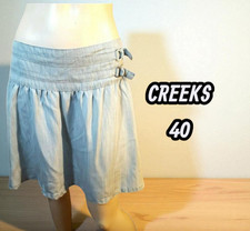 Creeks Taille 40 NEUF  jupe patineuse bleue clair lyocell