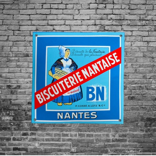 Plaque émaillée biscuiterie - plaque,