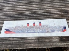 Ancien plan coupe du paquebot PARIS. Cie Gle transaltlantique french line