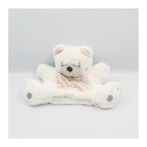 Doudou plat marionnette ours