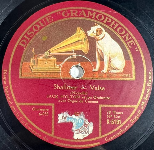 Jack hylton shalimar - hylton, :