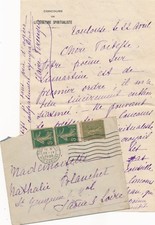 Claire VIRENQUE poète 3 lettres autographes signées concours spiritualiste