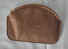 porte monnaie homme en cuir ancien vintage marron desroches tailleur