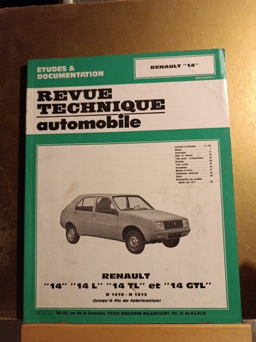 Revue technique automobile - technique,