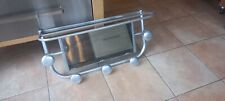 Ancien Porte Manteau Aluminium Vintage French Art Deco Coat Rack Miroir Pivotant