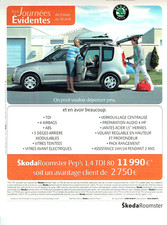 Publicité Advertising 0524  2009   Skoda Roomster Pep's 1.4 tdi 80