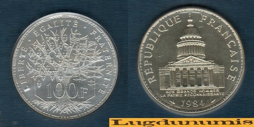 Fdc 1984 100 francs panthéon - 100,