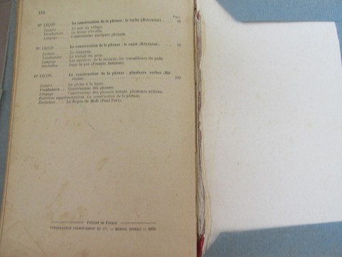 Ancien manuel scolaire - , la