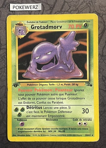 Carte pokémon grotadmorv - carte,