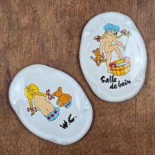 Lot 2 plaques de porte vintage