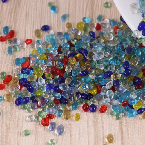 Galets verre cristal perles - cristal,