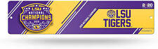 LSU Tigers 2019 National Champions Street Sign NEW! 4"x16" Man Cave Free Ship