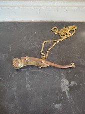 Sifflet de manœuvre ancien décor ancre sifflet de bosco