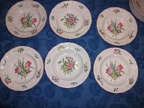 Anciennes assiettes creuses - 6,