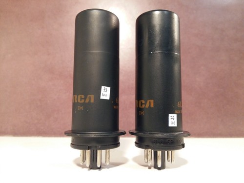 6l6 rca matched - matched, pair