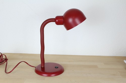 Lampe vintage aluminor rouge - lampe,