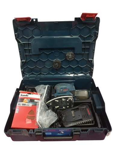 Ponceuse sans fil bleue bosch - ponceuse,