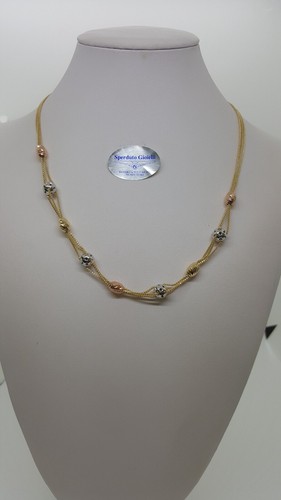 Collier triple fil - fil, or