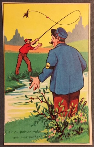 Carte postale humoristique - postale,