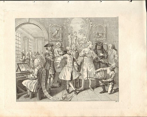 1818 hogarth géorgien cuivre - 1818,