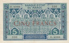 5 Francs Ornements - 1924 -