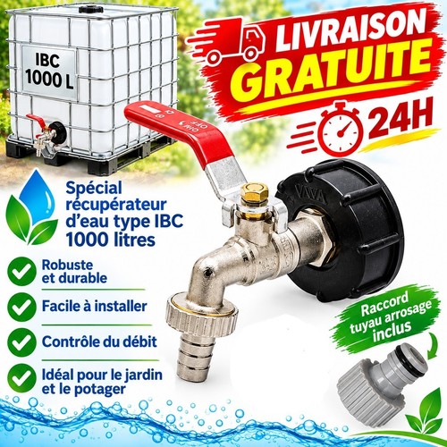 Robinet cuve ibc 1000l - ibc,