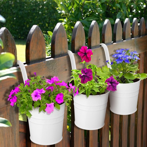 Porte plante seau - plante, fer