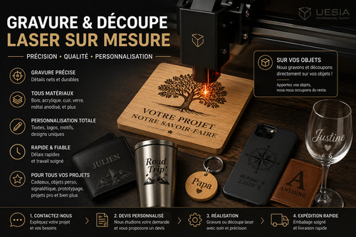 Gravure laser sur mesure - laser, |