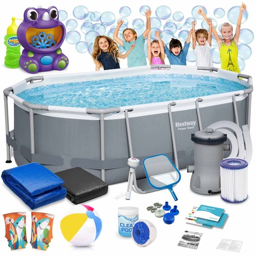 Piscine jardin frame - de, x
