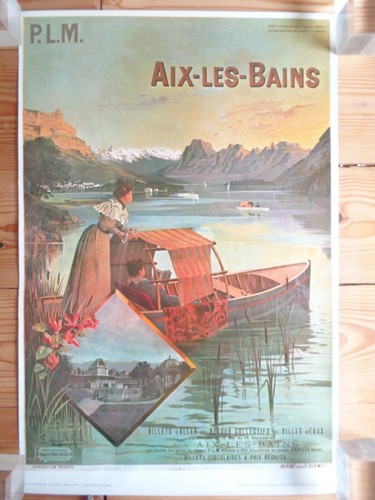 Affiche chemins fer plm - de,